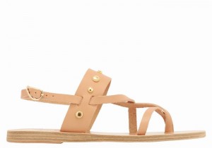 Ancient Greek Sandals Alethea Bee Achterband Sandalen Dames Beige | GMI2111PH