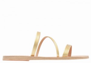 Ancient Greek Sandals Ermodiki Schuifsandalen Dames Goud | QAJ7083YV