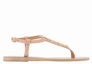 Ancient Greek Sandals Lito Bee Achterband Sandalen Dames Beige | COB434XG