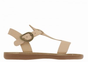 Ancient Greek Sandals Little Amber Soft Platte Sandalen Kinderen Beige | KWE5763DB