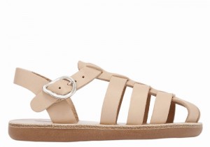 Ancient Greek Sandals Little Ektoras Soft Vissers Sandalen Kinderen Beige | HVY3656CO