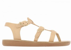 Ancient Greek Sandals Little Grace Kelly Soft Platte Sandalen Kinderen Beige | YDN1026SV