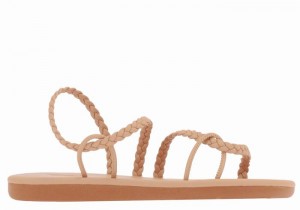 Ancient Greek Sandals Maya Gevlochten Sandalen Dames Beige | HJF3848SP