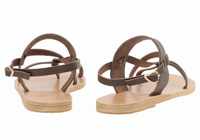 Ancient Greek Sandals Alethea Achterband Sandalen Dames Chocola | CLY9553IT