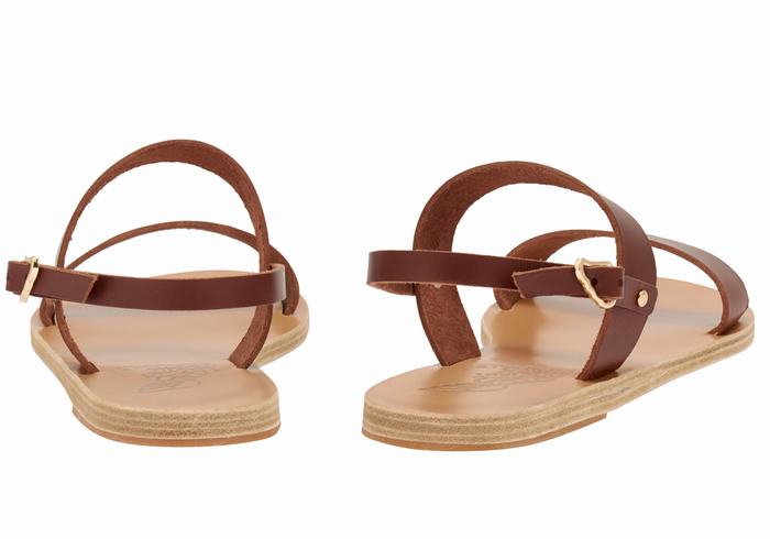 Ancient Greek Sandals Clio Achterband Sandalen Dames Koffie | IZI9851YQ