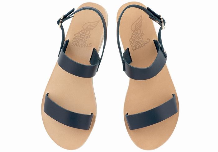 Ancient Greek Sandals Clio Achterband Sandalen Dames Donkerblauw | XFK3936SA