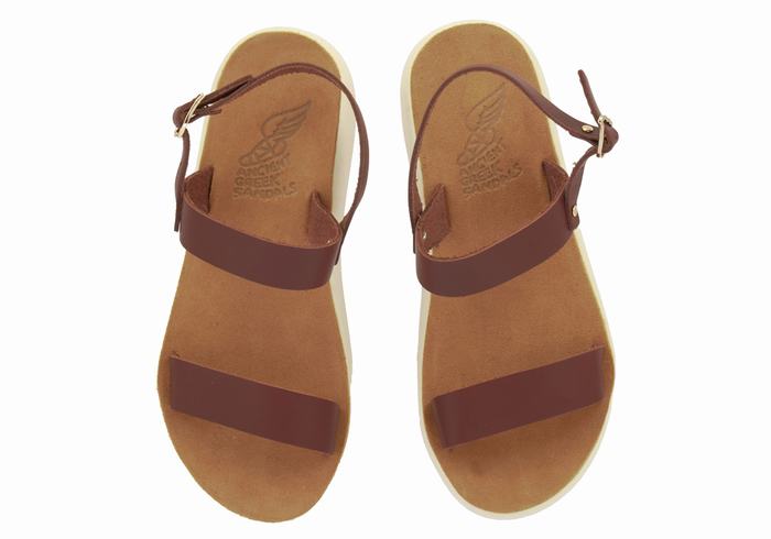 Ancient Greek Sandals Clio Comfort Casual Sandalen Dames Koffie | DQO3862QL