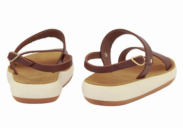 Ancient Greek Sandals Clio Comfort Casual Sandalen Dames Koffie | DQO3862QL