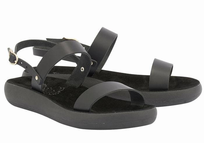 Ancient Greek Sandals Clio Comfort Casual Sandalen Dames Zwart | NYB1614PO