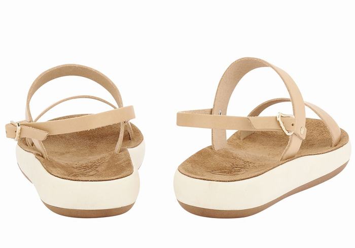 Ancient Greek Sandals Clio Comfort Casual Sandalen Dames Beige | IPO396EY