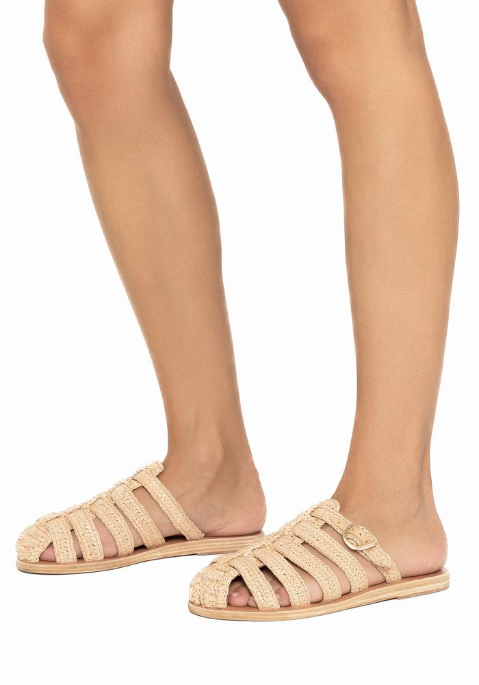 Ancient Greek Sandals Cosmia Vissers Sandalen Dames Beige | NTV5412GR