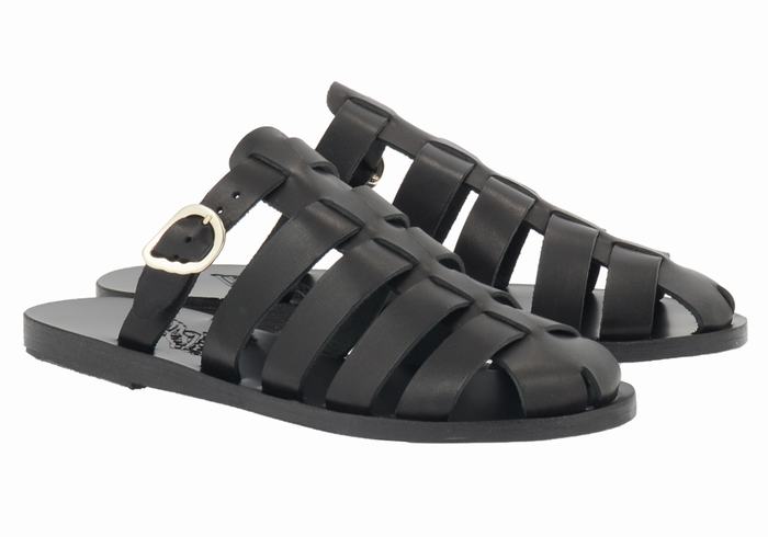 Ancient Greek Sandals Cosmia Vissers Sandalen Dames Zwart | AUF8444OS