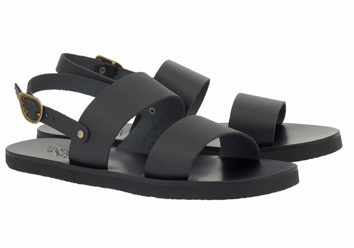 Ancient Greek Sandals Dinatos Casual Sandalen Heren Zwart | XRK8768UN