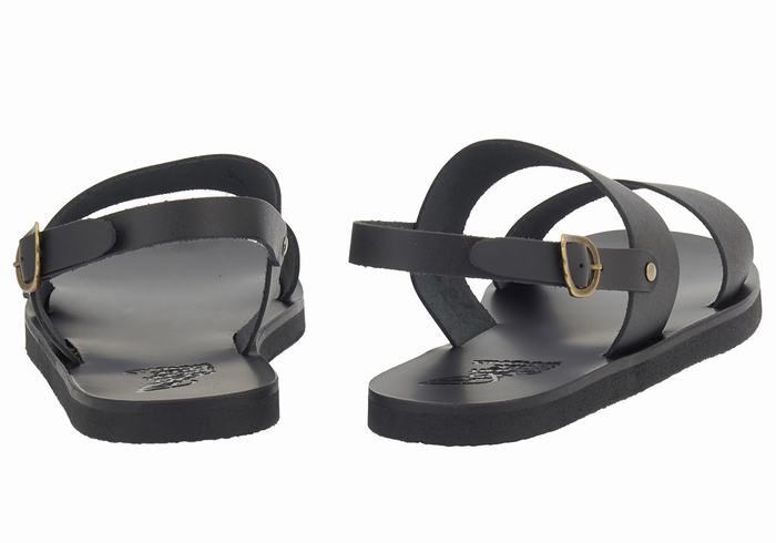 Ancient Greek Sandals Dinatos Casual Sandalen Heren Zwart | XRK8768UN