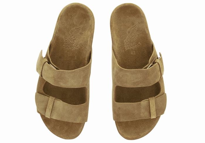 Ancient Greek Sandals Diogenis Pantoffels Heren Groen | EOG2336GH