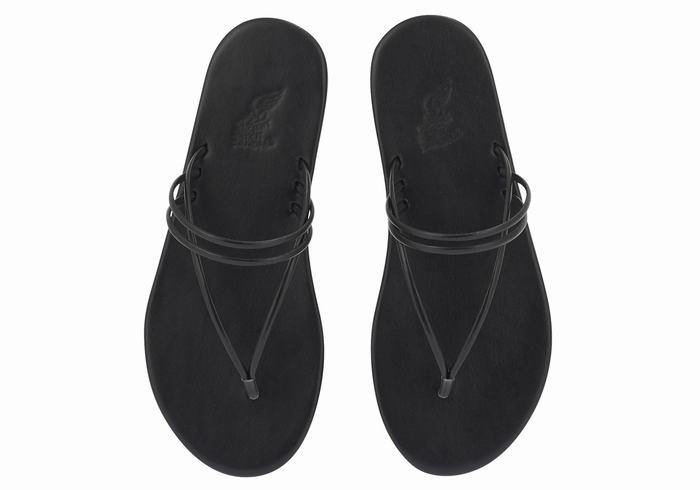 Ancient Greek Sandals E Teenslippers Dames Zwart | NYO6543NV