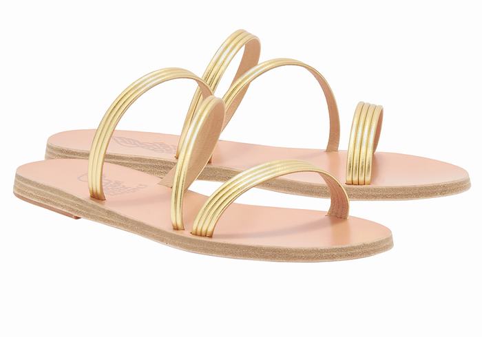 Ancient Greek Sandals Ermodiki Schuifsandalen Dames Goud | QAJ7083YV