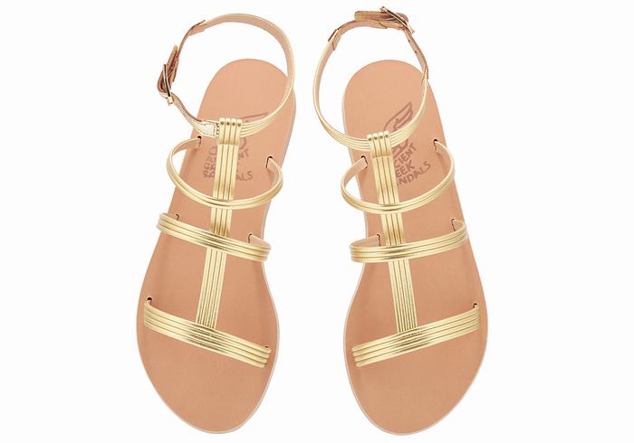 Ancient Greek Sandals Frigia Sandalen Met Enkelbandje Dames Goud | VWH5996TH