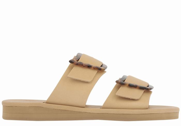 Ancient Greek Sandals Iaso Schuifsandalen Dames Beige | ZDK9294RN