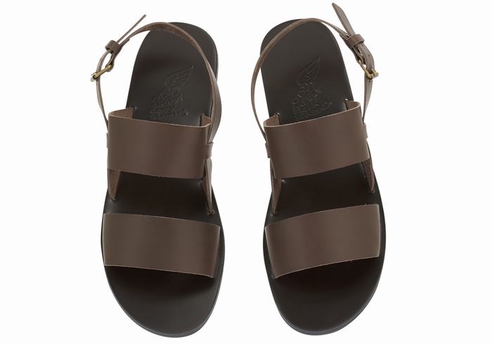 Ancient Greek Sandals Irodotos Leather Casual Sandalen Heren Chocola | RZA216GE