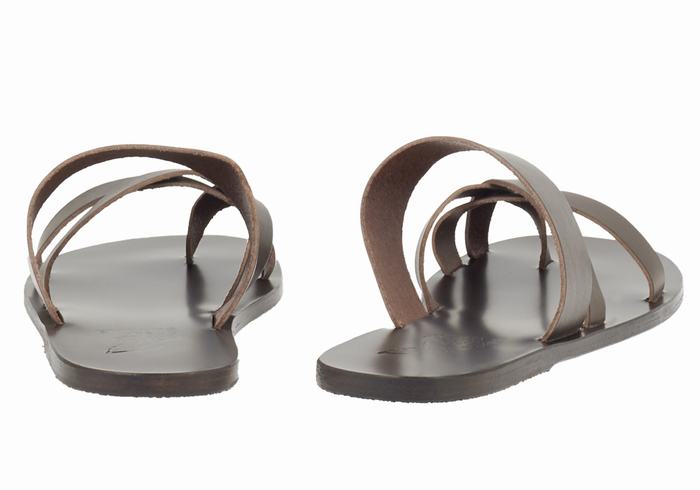 Ancient Greek Sandals Jason Schuifsandalen Heren Chocola | UHM145HK