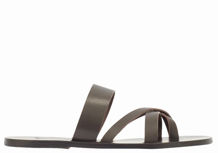 Ancient Greek Sandals Jason Schuifsandalen Heren Chocola | UHM145HK