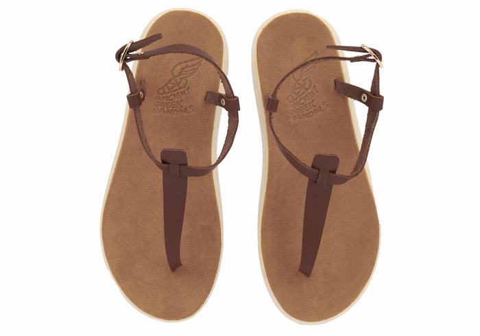 Ancient Greek Sandals Lito Comfort Achterband Sandalen Dames Koffie | LQK3381RG