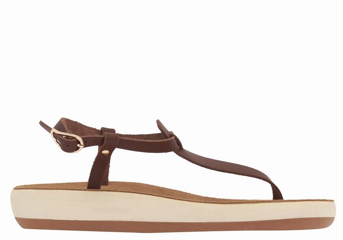 Ancient Greek Sandals Lito Comfort Achterband Sandalen Dames Koffie | LQK3381RG