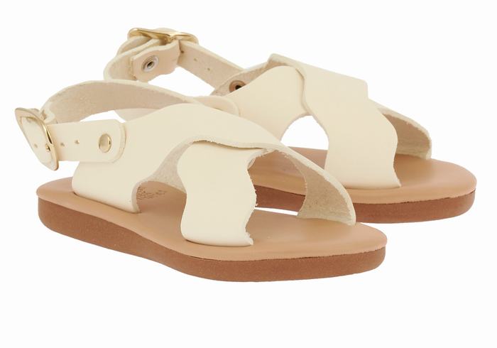 Ancient Greek Sandals Little Atokos Soft Casual Sandalen Kinderen Wit | KLN4987SI