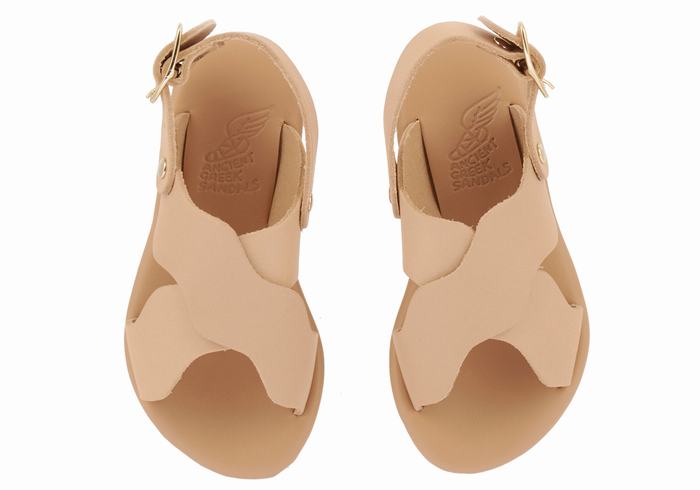 Ancient Greek Sandals Little Atokos Soft Casual Sandalen Kinderen Beige | SOX2664RK