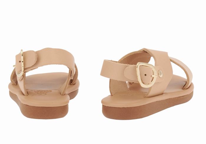 Ancient Greek Sandals Little Atokos Soft Casual Sandalen Kinderen Beige | SOX2664RK