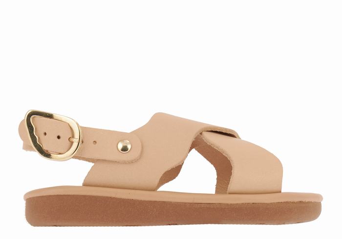 Ancient Greek Sandals Little Atokos Soft Casual Sandalen Kinderen Beige | SOX2664RK