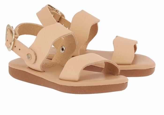 Ancient Greek Sandals Little Calamos Soft Casual Sandalen Kinderen Beige | AHX3891FJ