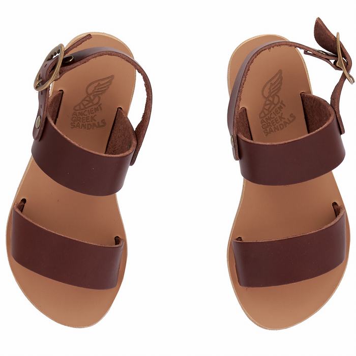 Ancient Greek Sandals Little Clio Soft Casual Sandalen Kinderen Koffie | SIH341XY