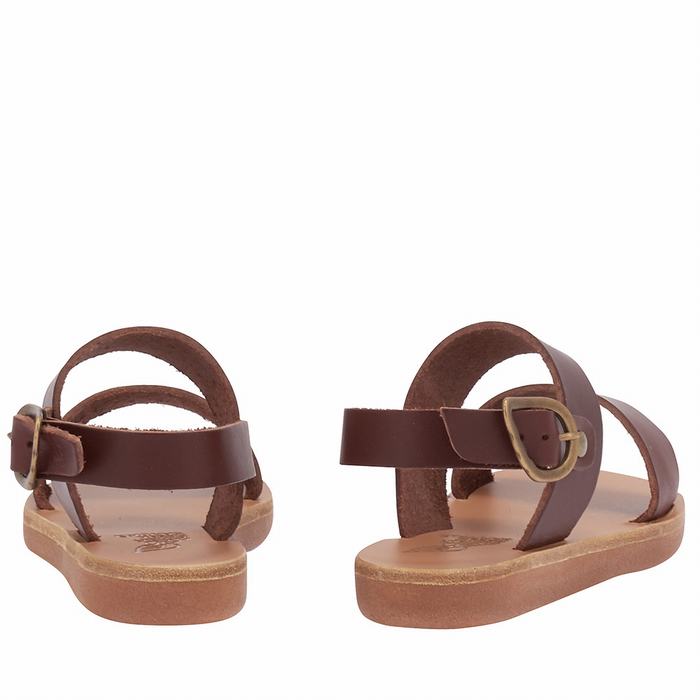 Ancient Greek Sandals Little Clio Soft Casual Sandalen Kinderen Koffie | SIH341XY