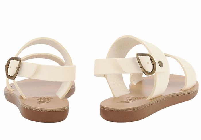 Ancient Greek Sandals Little Clio Soft Casual Sandalen Kinderen Wit | JFO659HT