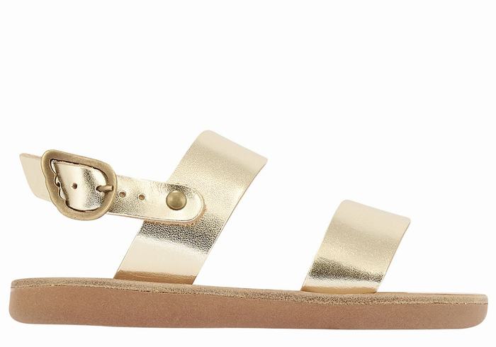 Ancient Greek Sandals Little Clio Soft Casual Sandalen Kinderen Goud Wit | DPK7427PV