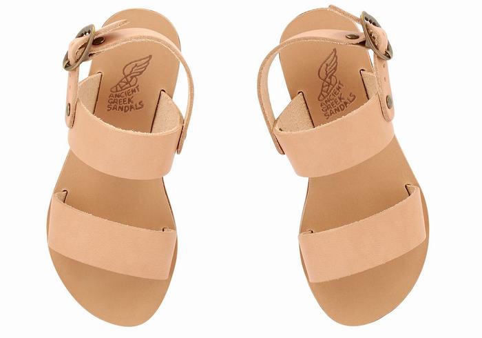 Ancient Greek Sandals Little Clio Soft Casual Sandalen Kinderen Beige | WNT9028NF