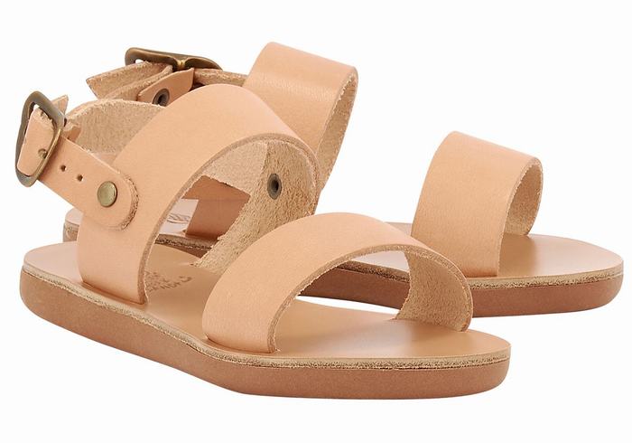 Ancient Greek Sandals Little Clio Soft Casual Sandalen Kinderen Beige | WNT9028NF