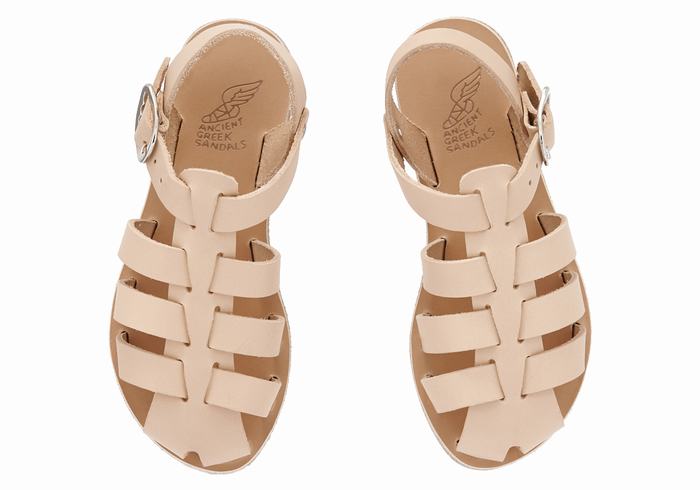 Ancient Greek Sandals Little Ektoras Soft Vissers Sandalen Kinderen Beige | HVY3656CO