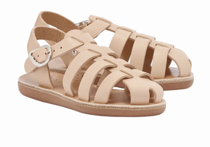 Ancient Greek Sandals Little Ektoras Soft Vissers Sandalen Kinderen Beige | HVY3656CO