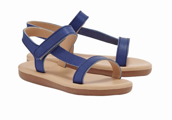 Ancient Greek Sandals Little Iasonas Soft Casual Sandalen Kinderen Donkerblauw | LEX3394JR