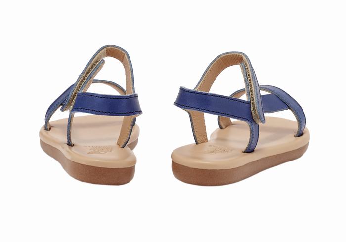 Ancient Greek Sandals Little Iasonas Soft Casual Sandalen Kinderen Donkerblauw | LEX3394JR