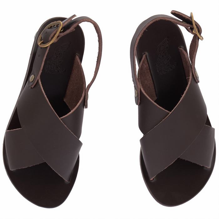 Ancient Greek Sandals Little Maria Soft Casual Sandalen Kinderen Chocola | LYV6187CC