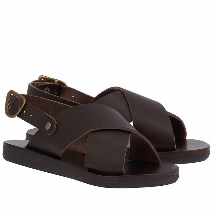 Ancient Greek Sandals Little Maria Soft Casual Sandalen Kinderen Chocola | LYV6187CC