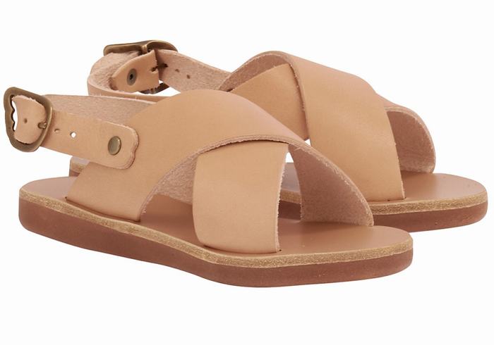 Ancient Greek Sandals Little Maria Soft Casual Sandalen Kinderen Beige | ICQ96ZM