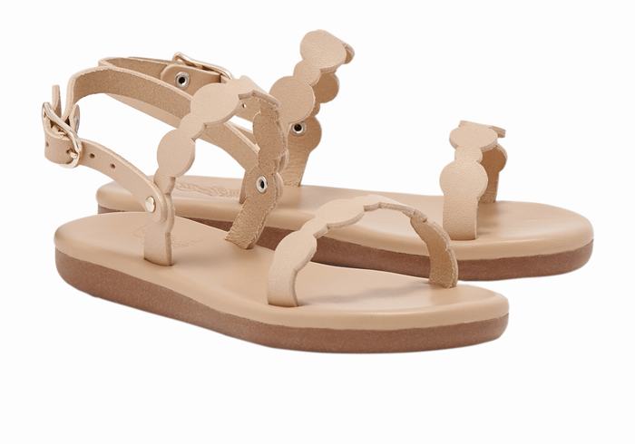 Ancient Greek Sandals Little Orion Soft Platte Sandalen Kinderen Beige | GEG366CG