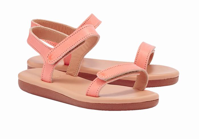 Ancient Greek Sandals Little Poros Soft Casual Sandalen Kinderen Roze | WVR7556TM