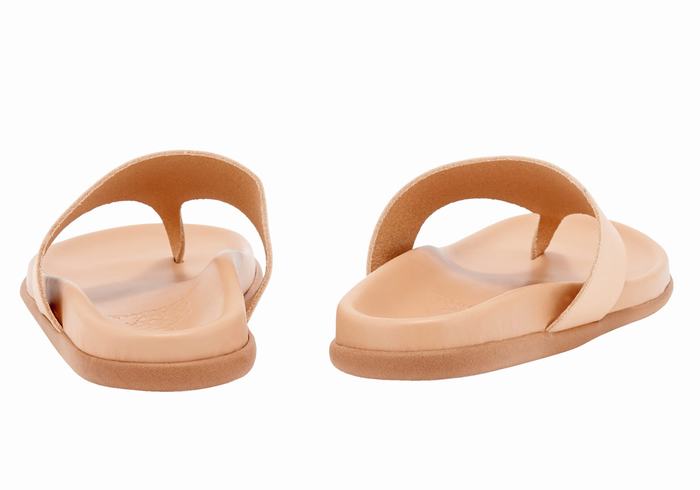 Ancient Greek Sandals Mera Footbed Teenslippers Dames Beige | TEZ3580DW