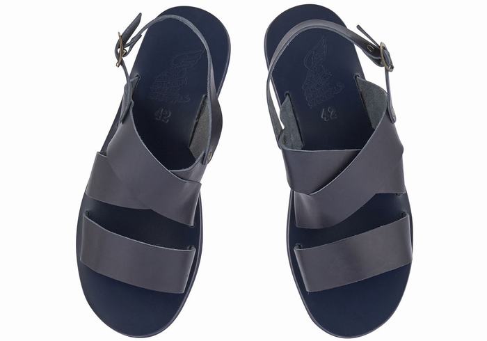 Ancient Greek Sandals Miltos Casual Sandalen Heren Donkerblauw | YLO2589VV